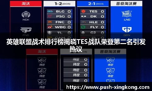 英雄联盟战术排行榜揭晓TES战队荣登第二名引发热议
